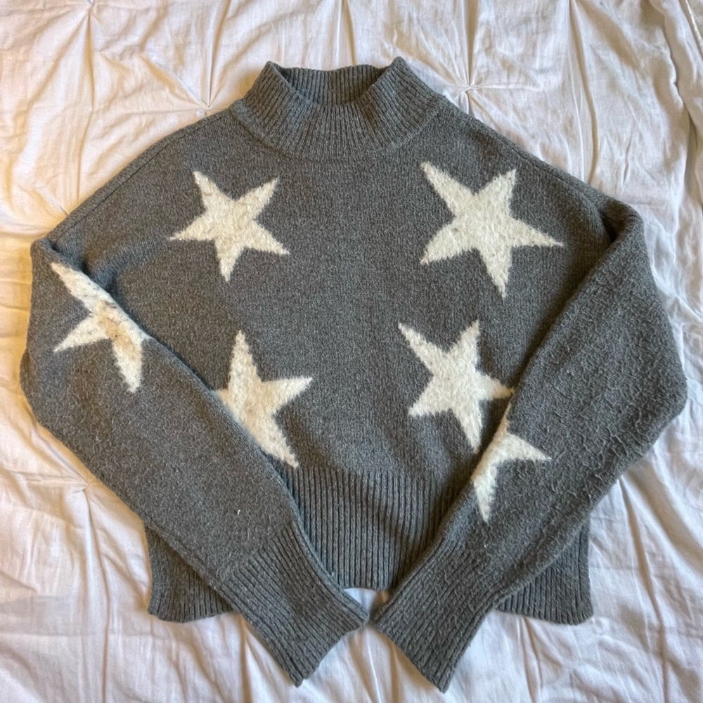 blue/green star sweater || teens/women